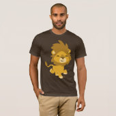 Happy Cartoon Lion T-shirt (Voorkant volledig)