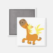 Happy Cartoon Pony magneet (Voorkant / Achterkant)