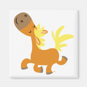 Happy Cartoon Pony magnet Magneet