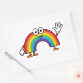 Happy Cartoon Rainbow Character Sticker (Enveloppe)
