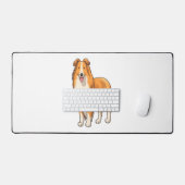 Happy Cartoon Rough Collie (Clavier et souris)