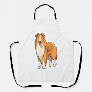 Happy Cartoon Rough Collie Schort