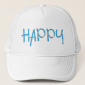HAPPY Casquette - Graphique coloré | Blanc confort (Devant)