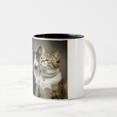 Happy Cat Couple Café Mug (Devant droit)