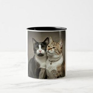 Happy Cat Couple Café Mug