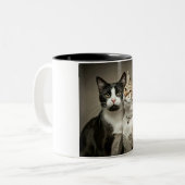 Happy Cat Couple Coffee Mok (Voorkant links)