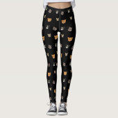 Happy Cat-hoofden - Patroon Leggings (Voorkant)