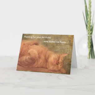 Happy Cat Kaart plannen voor je verjaardag 2