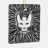 Happy Cat Keramisch Ornament (Rechts)