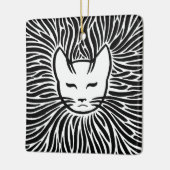 Happy Cat Keramisch Ornament (Links)