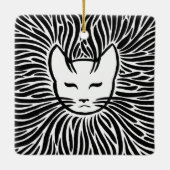 Happy Cat Keramisch Ornament (Achterkant)