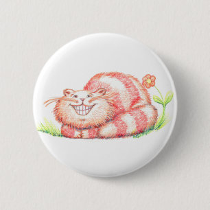 Happy Cat-knop Ronde Button 5,7 Cm