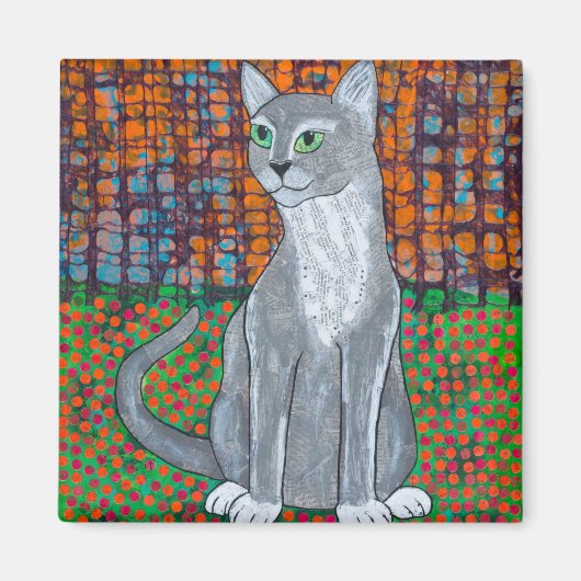 Happy Cat Magneet (Voorkant)