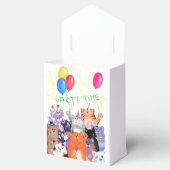 Happy Cat Party geschenkdoos - aangepaste tekstnaa Bedankdoosjes (Geopend)