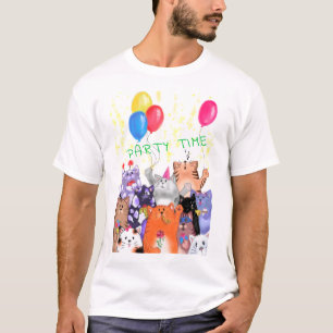 Happy Cat Party Grappig T-shirt