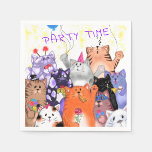 Happy Cat Party servetten