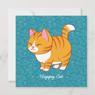 Happy Cat Persoonlijk Kaart