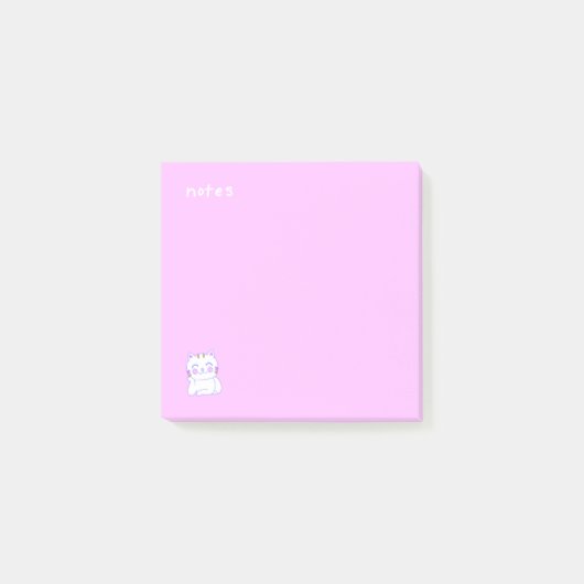 Happy Cat Post-It® Notes, 3 po x 3 po (Devant)