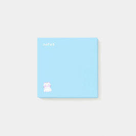Happy Cat Sky Blue Post-it® Notes