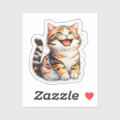 Happy Cat Sticker (Vel)