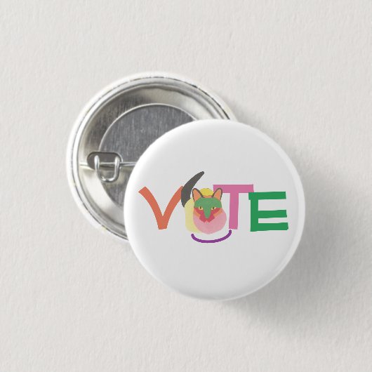 Happy Cat Vote GOTV Button (Voorkant /achterkant)