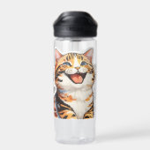 Happy Cat Waterfles (Achterkant)