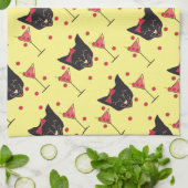 Happy Cat with Cocktails - Serviette de bar (Plié)