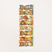 happy cats afdrukken yogamat (Voorkant)