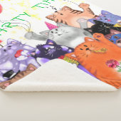 Happy Cats Baby Sherpa Blanket - Aangepaste tekst Deken (3/4)