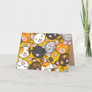 Happy Cats wenskaart Kaart