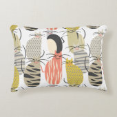 Happy Cats Whimsical Pattern Accent Kussen (Voorkant)