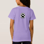 Happy Cavalier Puppy Hart T-Shirt Hershey Pup (Achterkant)