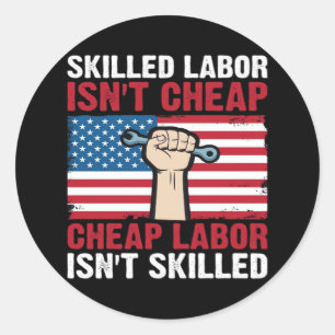 Happy Celebrate Labor Day Festival 2025 Classic- S Ronde Sticker