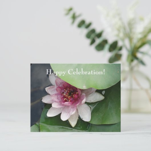 Happy Celebration Aangepaste gelegenheden Bloemen Briefkaart (Staand voorkant)