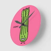 Happy Celery Stalk Bunch green fibre Ronde Klok (Hoek)