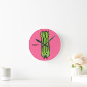 Happy Celery Stalk Bunch green fibre Ronde Klok (Huis)