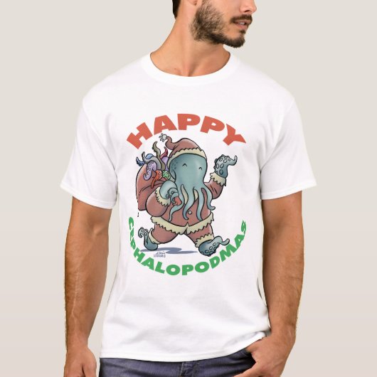 Happy Cephalopodmas T-shirt (Voorkant)