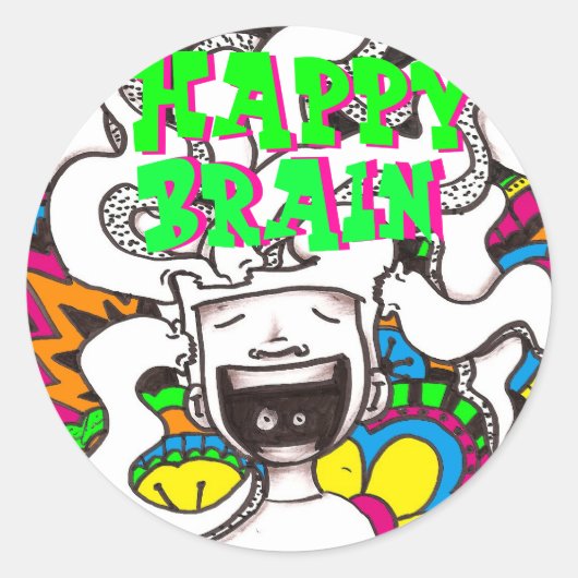 Happy Cerveau Sticker #7 (Devant)