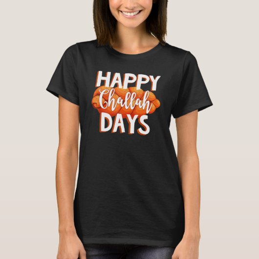 Happy Challah Day Jewish Family Love Happy Hanukka T-shirt (Voorkant)