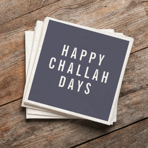 Happy Challah Days   Funny Holiday Hanukkah Servetten
