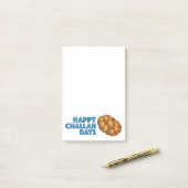 Happy Challah Days Hanukkah Chanukah Bread Loaf Post-it® Notes (Op bureau)
