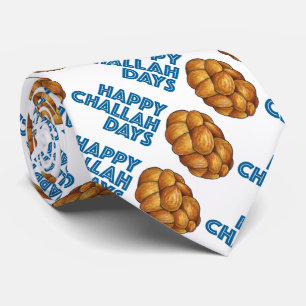 Happy Challah Days Hanukkah Chanukah Holiday Bread Stropdas