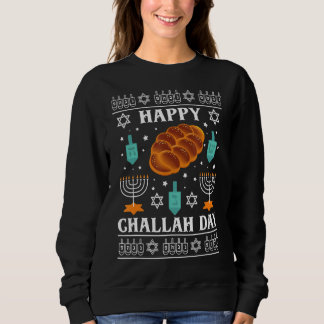 Happy Challah Days Jewish Hanukkah Ugly Kerstmis Trui