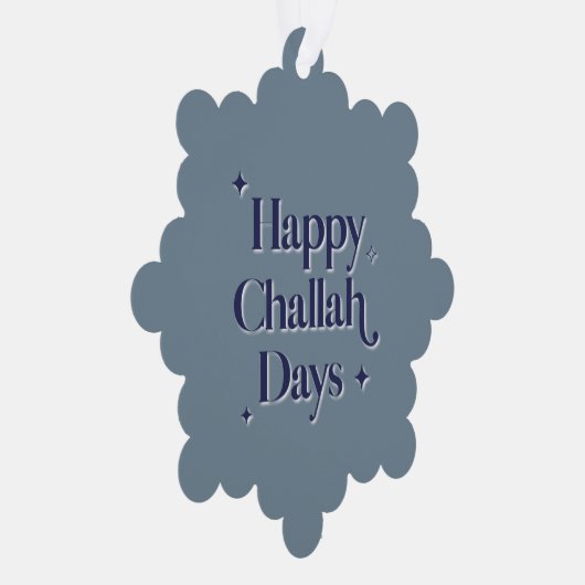 Happy Challah Days Ornament Kaart (Rechts)