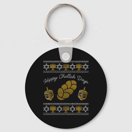 Happy Challah Days Sleutelhanger (Voorkant)