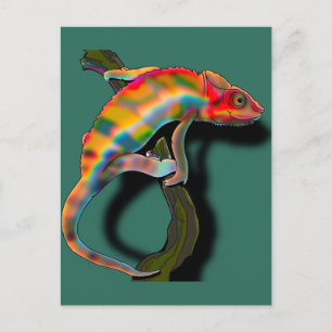 Happy Chameleon Briefkaart