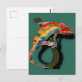 Happy Chameleon Briefkaart (Voorkant / Achterkant)