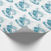 Happy Channukah Spinning Dreidel Cadeaupapier (Hoek)