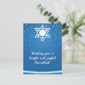 🕎 Happy Chanoeka, aanpasbaar Briefkaart (Staand voorkant)