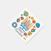 Happy Chanoeka - Chanoeka servet (Hoek)